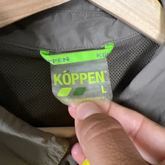 Koppen Size Large Button Down 100% Nylon Men's - Picture 3 of 6